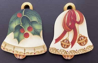 Holly & Ribbons Bell Ornaments E-packet